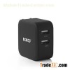 Universal mobile 2 port US EU smart travel charger suitable for all mobile phones