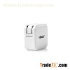 Dual USB 5V2.4A travel wall charger with foldable plug for iPhone iPad,Samsung Galaxy,HTC Nexus