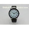 PCP Female Luxury Black Leather Analog Quartz Watch With Alloy Case