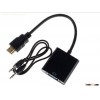HDM I Male to VGA Female Adapter Converter with Audio for Projector Pc Laptop Notebook Hd DVD