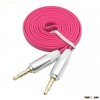 Colorful Flat 3.5mm audio cable stereo car audio cable