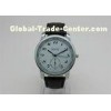 Big Face Alloy Wrist Watches leather strap 24H indicator / analog quartz watch