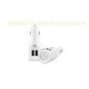 High Speed 3.1A Dual USB Car Charger 50Hz - 60Hz With Power Button