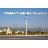 300W VAWT Maglev Wind Solar Hybrid Street Light System With Doulbe LED Lamps