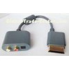 New Optical Audio Adapter For Microsoft XBOX 360 AV RCA R/L Cable / cord