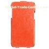 Stylish Vertical PU Vertical orange Samsung Cell Phone Cases For Women /  Men