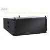 Sand paint three way line array speaker for outdoor touring with long- excursion LF