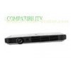 White PC Portable DLP Projector LED Multimedia Projector With Electric Zoom