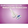 Single Row Flat Cable 2.54mm Pitch for laptop , Right / Vertical Angle