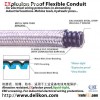IP54 Electric Braided Flexible metal Conduit for petrochemical industry wirings