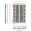 Education ABS Electronics Breadboard 400 points Full nickel  8.3 * 5.5cm