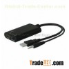 FY1327 USB to HDMI Converter / YPBPR Converter Support KVM switch and USB hub connection