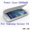 Free DHL, Portable Battery Charger Case For Galaxy S4 i9500 3200mah Extended External Power Bank Cas