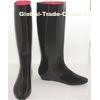 Shaft 18.1 Inch Comfortable Thigh High Rain Boots Black OEM