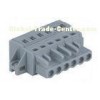 6 , 18 , 24 Pole Female 24 - 14 AWG MCS Connector With Fixing Flanges