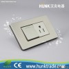 American type 1gang switch with American socket 3 pin socket UL socket
