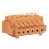 6P 7mm Pitch 24 - 14 AWG Male MCS Connector With Spring-cage Clamp