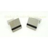 304# Square Hand Burnishing Stainless Steel Superman Cufflinks For men