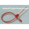 Plastic Shipping Container High Security Seals With 30kgs Pull Load , Red