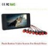 Metal Black Shell LCD Advertising Display , Lcd Media Player With VGA Output