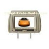 Beige 7 Inch High Resolution Dual speakers PAL, NTSC Headrest Car Dvd Players With Zipper Cover