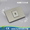 UL American type Grey stainless steel Panel Material TOMA TV socket