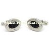 Stamping Crafts Fashion Carbon Fiber Cufflinks High Strength For Men