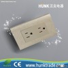 light switch, American type duplex Grounding socket, American socket ,UL socket,Golden color