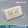 American standard switch duplex Grounding socket, double American socket,light switch, Aluminum mate
