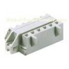 Angled Female 6P16A 15A MCS Connector With Finxing Flanges Light-Grey