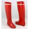Red Solid Color Rain Boots