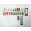 LED Self Adhesive Waterproof Membrane Switch , Poly Embossed Push Button Switch