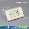 UL American standard duplex Grounding switch socket of Aluminum material