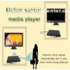 Portable Motion Sensor LCD Display Advertising Media Player For Restaurant Table