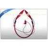 Red Bluetooth Wireless Stereo Headphones For Samsung / iPhone / LG