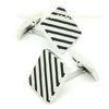 OEM Stamping crafts Quadrate Stainless Steel Cufflinks High polished