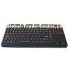 120 key illuminated rubber ruggedized keyboard with sealed touch pad