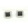 Hand Burnishing 316L Luxury Carbon Fiber Cufflinks / Wedding Cufflinks