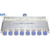 High Isolation 8 Way Power Divider/Splitter 800-2500MHZ , N-female Connector