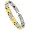 Custom 304# Magnetic cuff bracelet with hand burnishing21cm * 12mm * 3.2mm