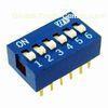 Slide Type DIP Switch, Supports 1-12 Actuators in SPST Circuit, 25mA 24V DC Switching Rating, RoHS
