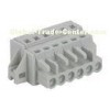 5.0mm Pitch 2-24 Pole 250V 16A 24 - 14 AWG Female MCS Connector With Fixing Flange