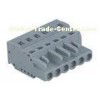 Gray Female Spring Clamp 24 - 14 AWG MCS Connector PA66 SP450 SP458