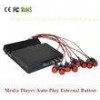Supermarket Push Button Control LCD Advertising Media Player With Screen Display