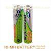 Cylindrical shape Rechargeable NIMH AAA400mAH 1.2V camera & shaver & flashlight battery