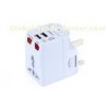 White Travel Power Supply Adaptor Plug CE RoHs Certification 75 X 52 X 40 mm