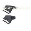 Computer Cable Black Male Female Cable Connector , 21 Pin Scart Connector