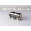 Shielded RJ45 Modular Jack RJ45Magjack 8P8C 2 Port  With LED Gold Plated