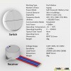 Dimmable Wall Switch Lighting Control In-Wall Remote Controllable Home Automation Smart Light Receiv