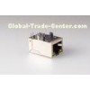 Shield RJ45 Ethernet Jack 10 / 100 / 1000 Ethernet Interface Tab up Modular Jack